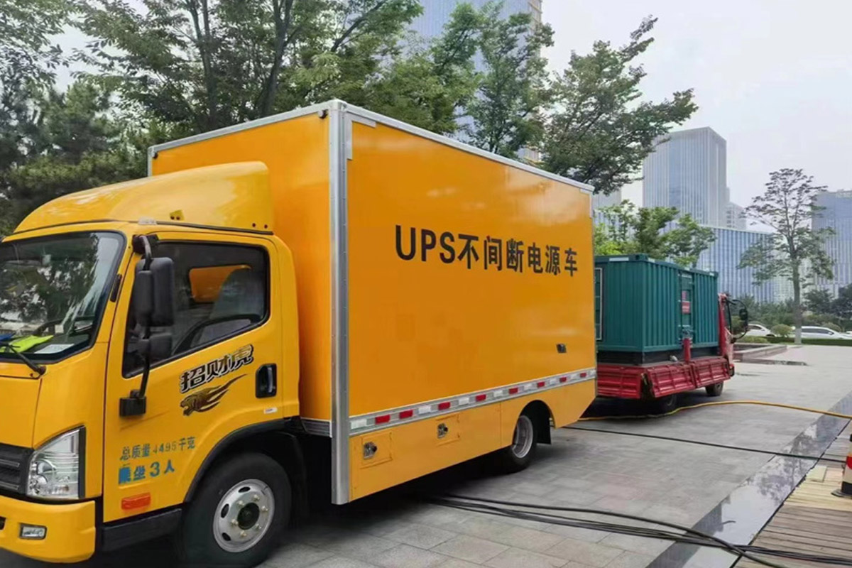 宣城发电机租赁施工现场
